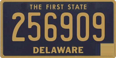 DE license plate 256909