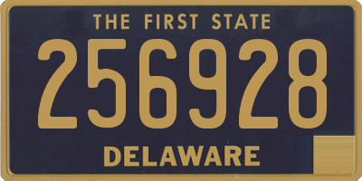 DE license plate 256928