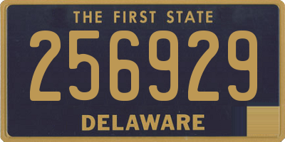 DE license plate 256929