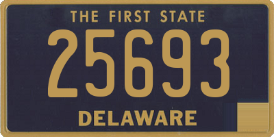 DE license plate 25693