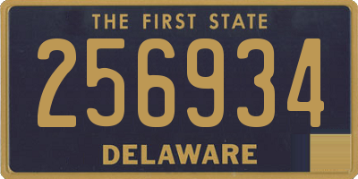 DE license plate 256934