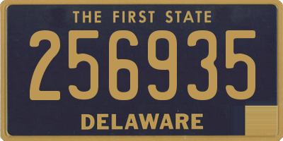 DE license plate 256935