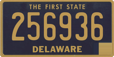 DE license plate 256936
