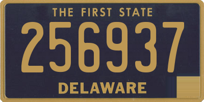 DE license plate 256937