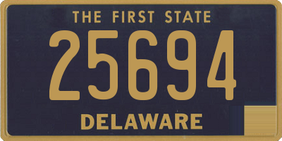 DE license plate 25694