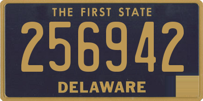 DE license plate 256942
