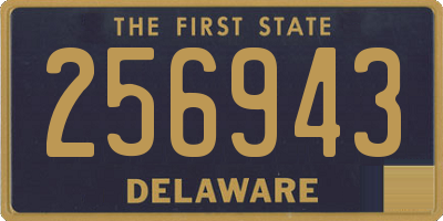 DE license plate 256943