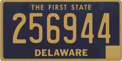 DE license plate 256944