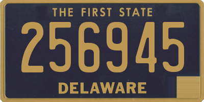 DE license plate 256945