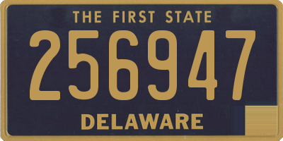 DE license plate 256947