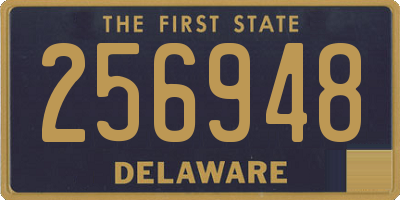 DE license plate 256948