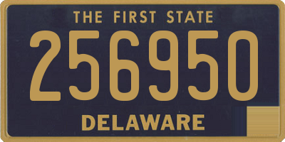 DE license plate 256950