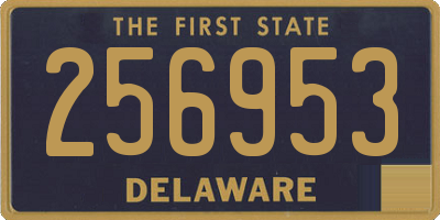DE license plate 256953