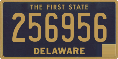DE license plate 256956