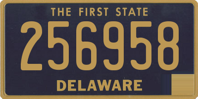 DE license plate 256958