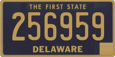DE license plate 256959
