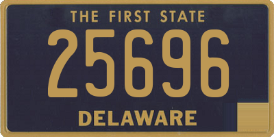 DE license plate 25696