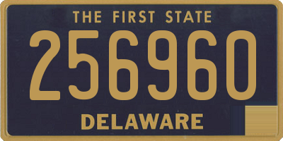 DE license plate 256960