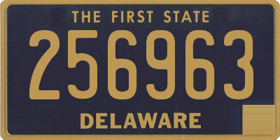 DE license plate 256963