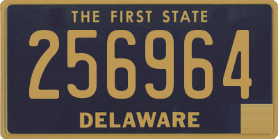 DE license plate 256964