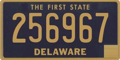 DE license plate 256967