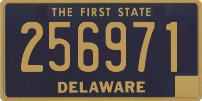 DE license plate 256971