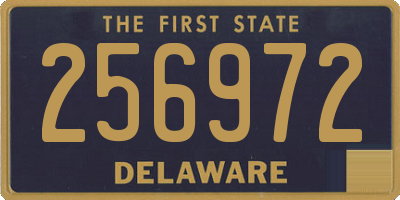 DE license plate 256972