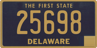 DE license plate 25698