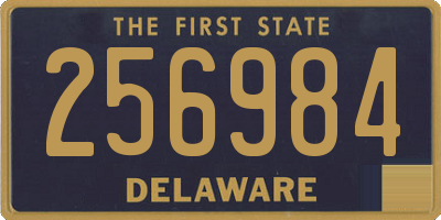 DE license plate 256984