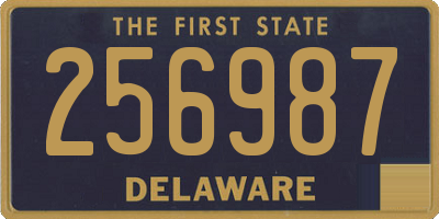 DE license plate 256987