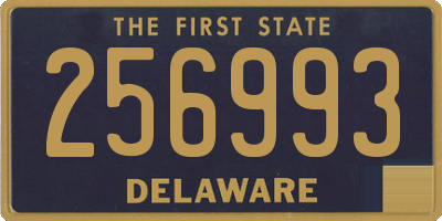 DE license plate 256993