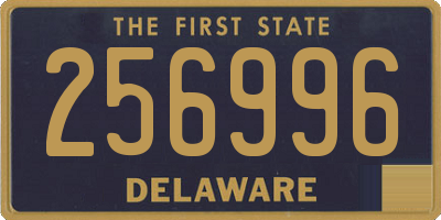 DE license plate 256996