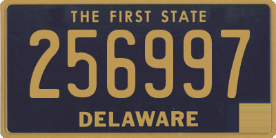 DE license plate 256997