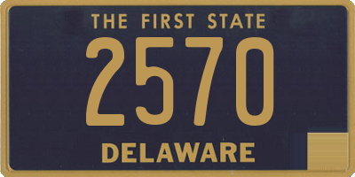 DE license plate 2570