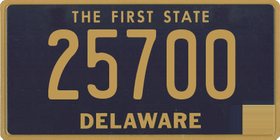 DE license plate 25700