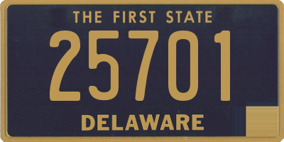 DE license plate 25701