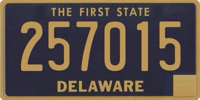 DE license plate 257015