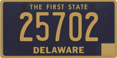 DE license plate 25702