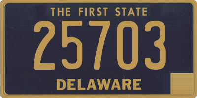 DE license plate 25703