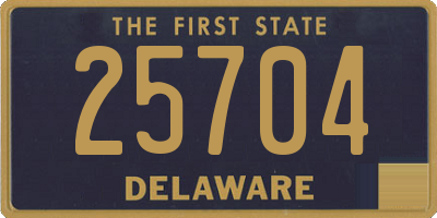 DE license plate 25704