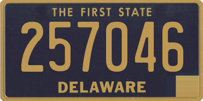 DE license plate 257046