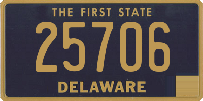 DE license plate 25706