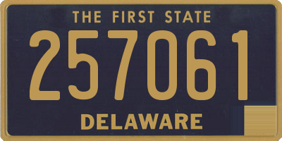 DE license plate 257061