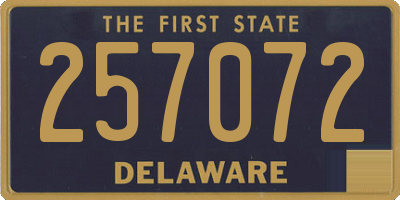 DE license plate 257072