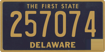 DE license plate 257074