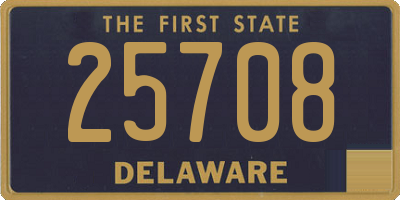 DE license plate 25708