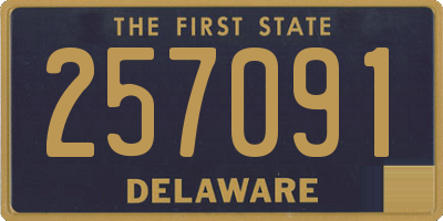 DE license plate 257091