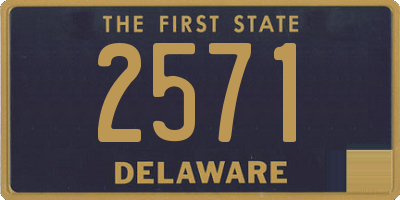 DE license plate 2571