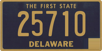 DE license plate 25710