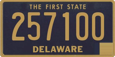 DE license plate 257100